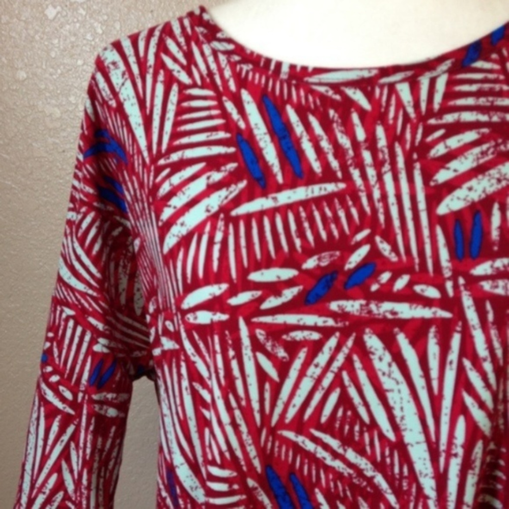 Lularoe Multicolor Patterned Irma Tunic Top - Picture 4 of 6
